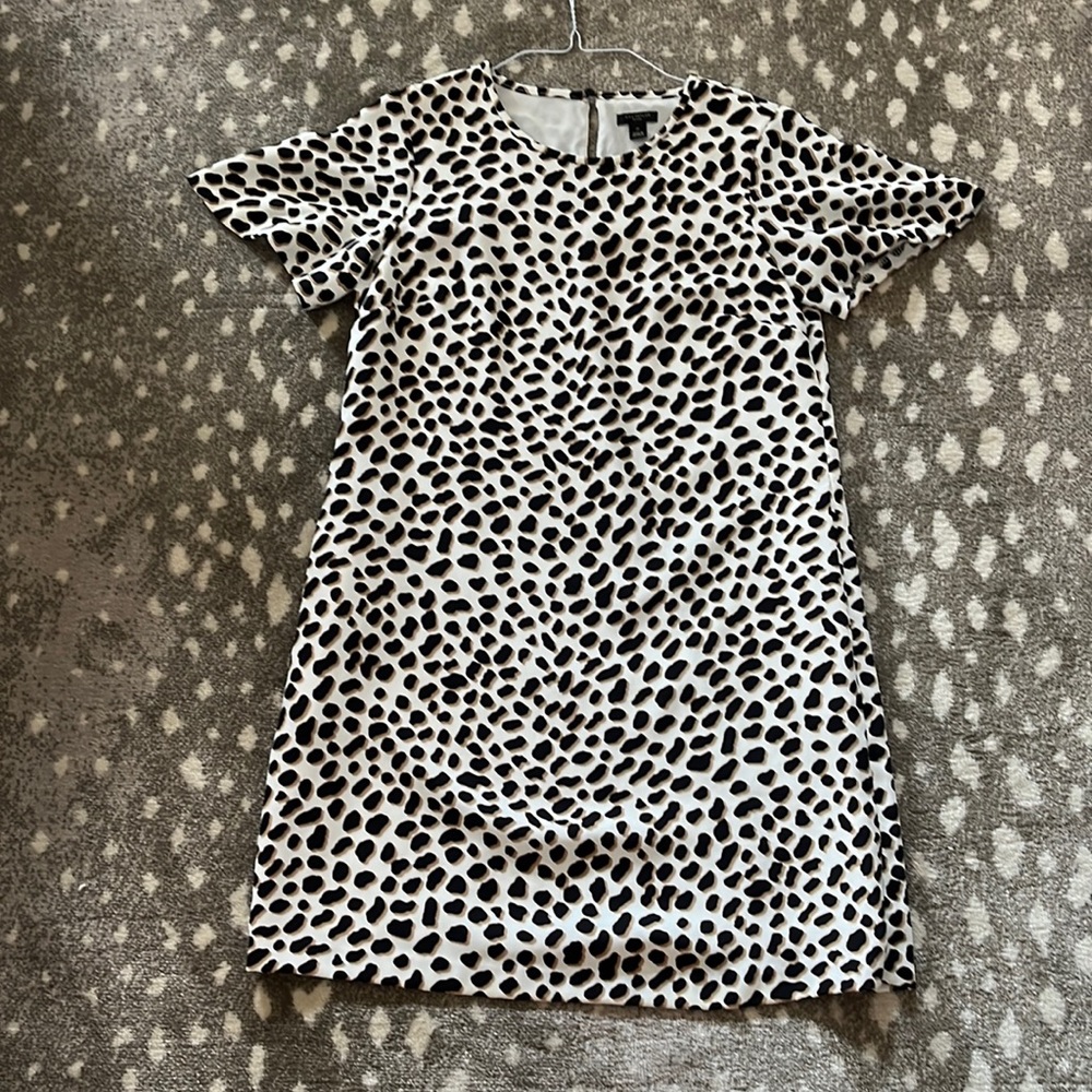 Ann a Taylor Petite Leopard Print Shift dress
